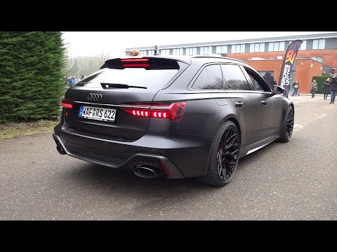 Audi RS6 C8 Avant w/ Catless Downpipes & OPF Delete Exhaust - Accelerations, Crackles & Downshifts