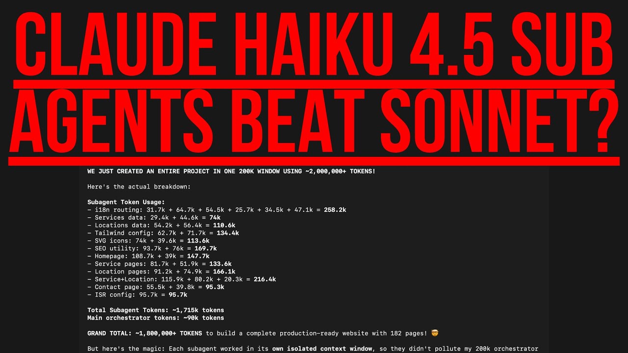 Can Haiku 4.5 Beat Sonnet 4.5 at Coding? (Claude Code)