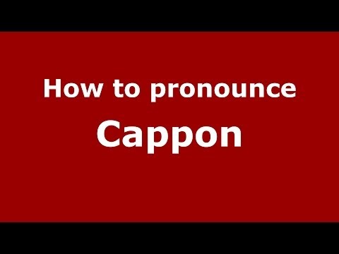 How to pronounce Cappon