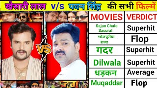 Khesari Lal vs Pawan Singh Hits and Flops Movie Analysis | Pawan Singh and Khesari Lal Movie List