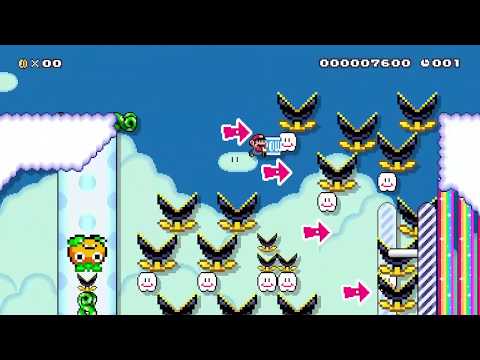 Super Mario Maker 2 20 Seconds: Ethereal POW Garden