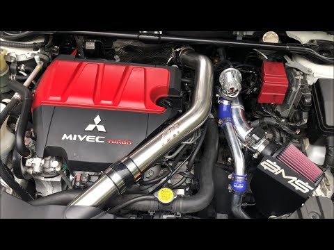 EVO X AMS Intake & HKS Blow off valve Install