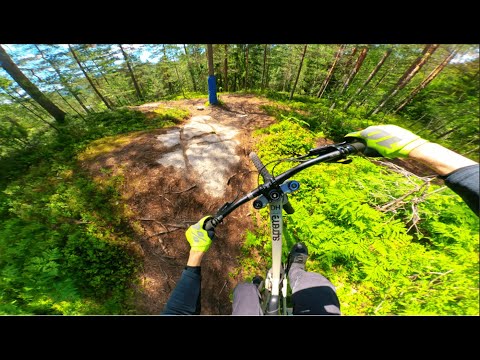 This Red Trail is FAST! Drammen Bikepark