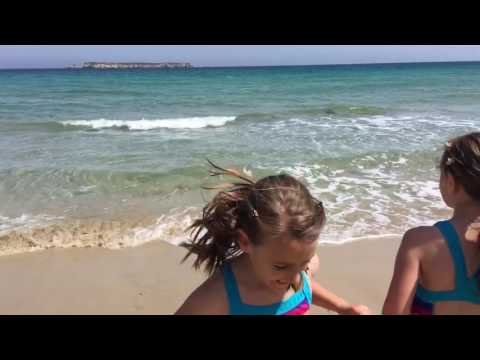 Sofia & Stefania on Galisas Beach, Syros Island