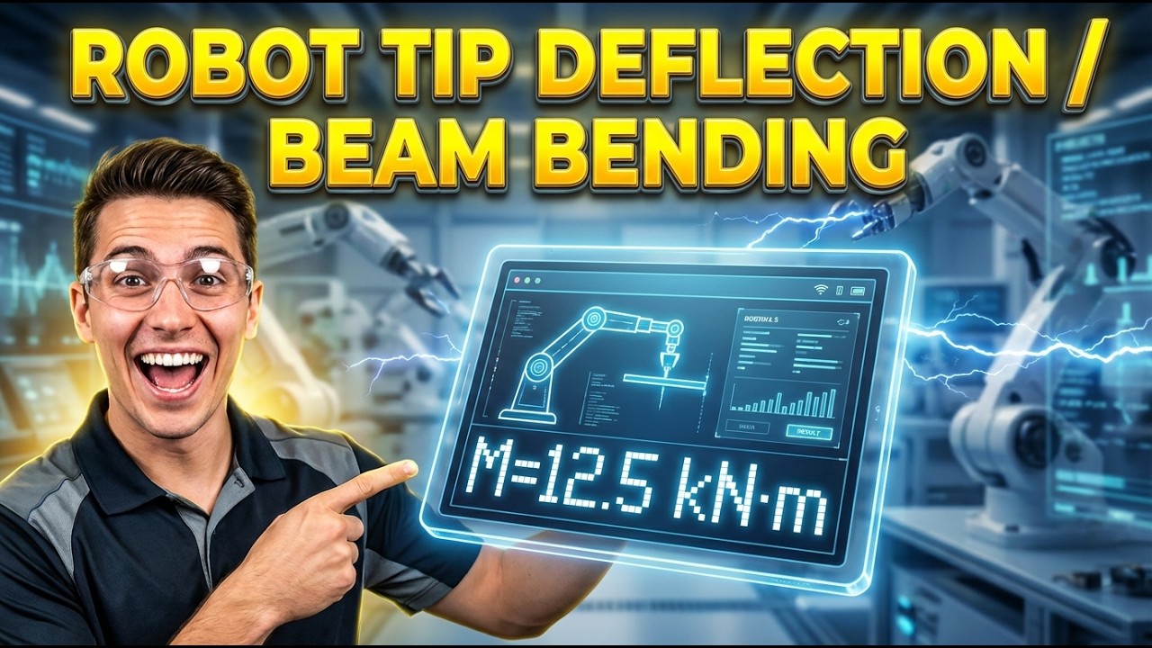 Robot Tip Deflection / Beam Bending Interactive Calculator