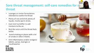 Episode 3 – Self-care interventions for enhanced patient care: management of sore throats