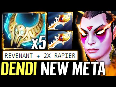 🔥 DENDI Templar Assassin Revenant's Brooch + 2x Rapier — NEW META Max Physic Legend Carry Dota 2 Pro