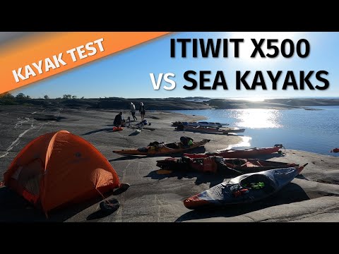 KAYAK TEST: Can the Itiwit X500 keep up with sea kayaks? | Full inflatable / sea kayak comparison