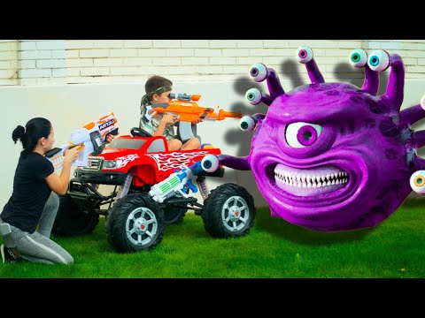 Toys & Funny Tema - Artem vs Minecraft mobs and Witch / Magic Monsters stories for Kids
