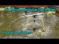 Make A Rotating Waterfall From Used Pipes For A Tilapia Koi Pond Sprinkler