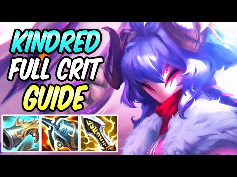 FULL CRIT KINDRED JUNGLE INSANE BURST - HOW TO PLAY KINDRED GUIDE | Build & Runes -League of Legends