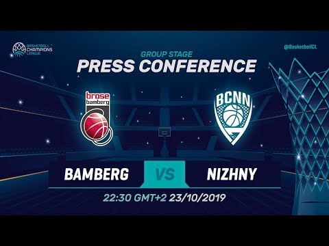 Brose Bamberg v Nizhny Novgorod - Press Conference - Basketball Champions League 2019-20