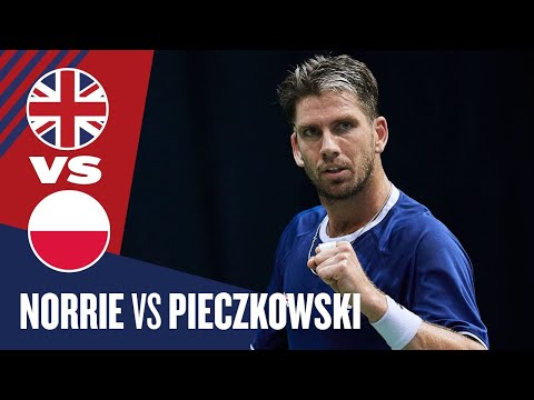 Highlights -  Cam Norrie vs Olaf Pieczkowski | Great Britain v Poland - Davis Cup World Group I 2025