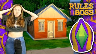 "YES OR NO QUESTIONS" SIMS 4 BUILDING CHALLENGE! | Rules Boss