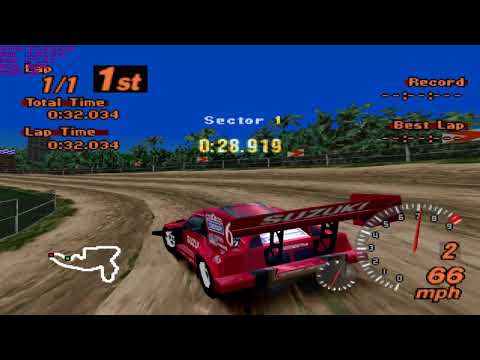Gran Turismo 2 Walkthrough Part 121 - "Rally Events: Tahiti Dirt R3 Reverse #1"