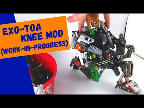 WIP Exo-Toa Knee Mod | Bionicle (8557)