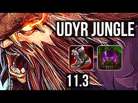 UDYR vs KAYN (JUNGLE) | Rank 1 Udyr, 9/0/6, Legendary | EUW Challenger | v11.3