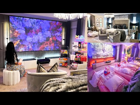 *EXTREME TRANSFORMATION* Home Theatre Reveal | The ULTIMATE Bedroom Makeover