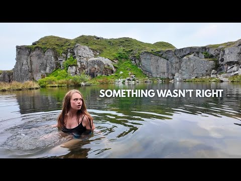 Solo wild swim in hidden quarry left me on edge
