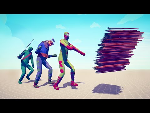 TRIO ZOMBIE GIANT vs EVERY GOD - Totally Accurate Battle Simulator TABS