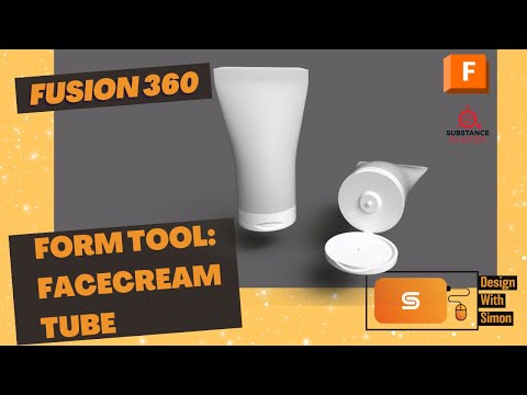 Fusion 360 Tutorial: Form Tool- face cream tube