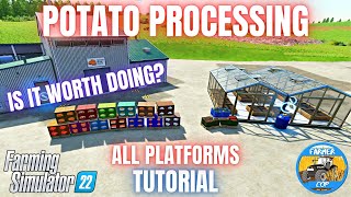POTATO PROCESSING MOD TUTORIAL - Farming Simulator 22