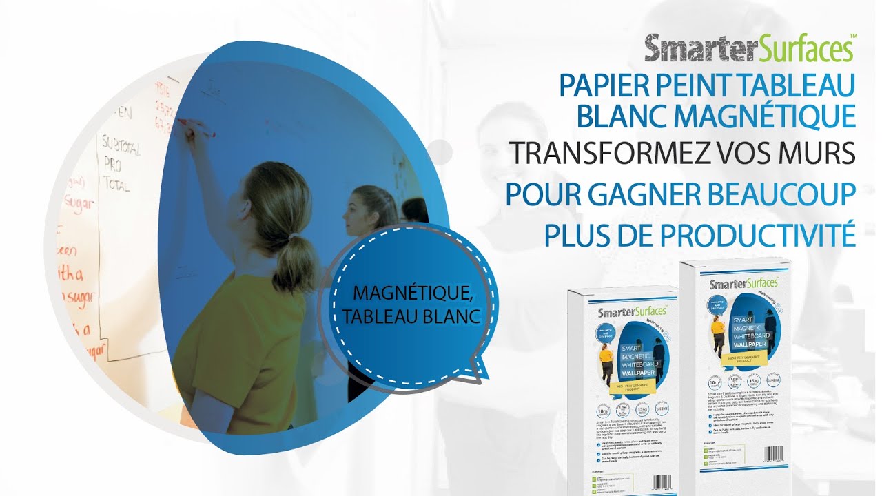 Papier peint tableau blanc magnétique | Papier peint tableau blanc bricolage