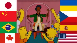 The Simpsons Season 5 Episode 13 "Homer and Apu": Who Needs the Kwik-E-Mart? in 8 Languages.