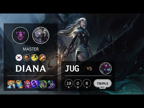 Diana Jungle vs Kha'Zix - KR Master Patch 11.14