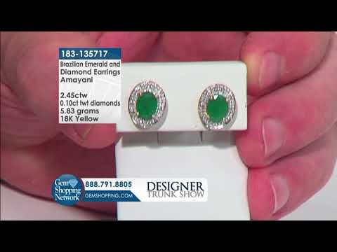These Emerald Earrings were shipped in what? ll Gem Shopping Network