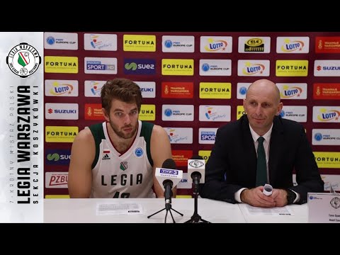 Konferencja prasowa po meczu Legia Warszawa vs Kataja Basket