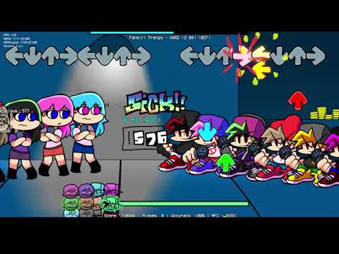 Friday Night Funkin' - 6 BF VS 6 Sky - Fangirl Frenzy [FnF Mods]