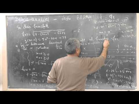 Lectia BAM 110 - Domenii de definitie -   Limite de functii