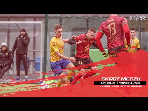 SKRÓT MECZU: ORZEŁ MIEDARY - PODLESIANKA KATOWICE 1:1 (1:0)