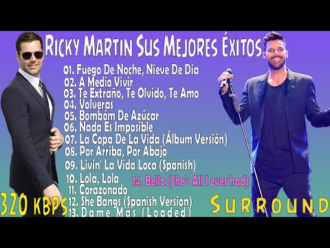 Ricky Martin Sus Mejores Éxitos | Romanticas 2016 | Parte 1