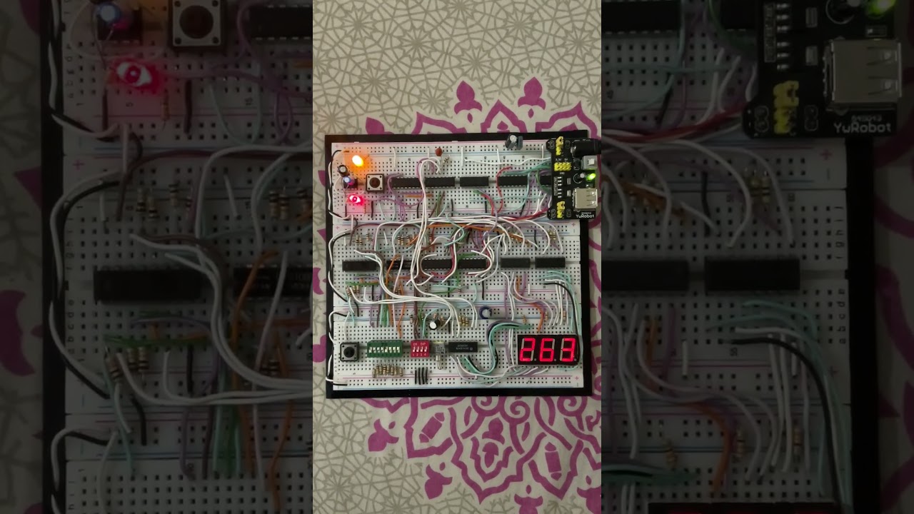 3-Digit Odd Counter Demo [ Digital Logic Design using D Flip-Flops & Logic Gates ] Semester Project