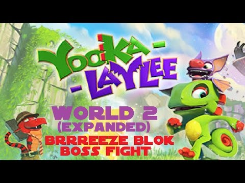 Yooka Laylee Pagie Guide - Glitterglaze Glacier Boss (Pagie 11+12)