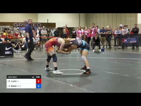 2024 Women’s Freestyle Senior World Team Trial: Elena Ivaldi vs Vayle Baker: 55 KG Con Semi