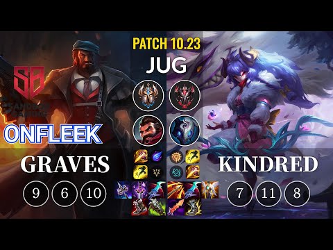 SB OnFleek Graves vs Kindred Jungle - KR Patch 10.23