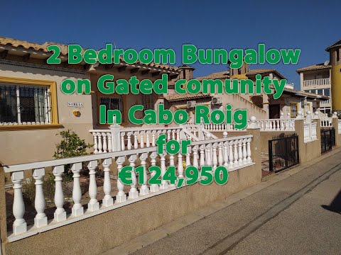 2 BEDROOM BUNGALOW FOR SALE IN CABO ROIG FOR €124,950