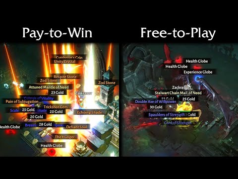 PAY 2 WIN vs FREE 2 PLAY compared in Diablo Immortal