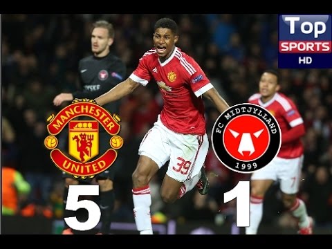 Manchester United vs Midtjylland 5-1 All Goals 25.02.2016