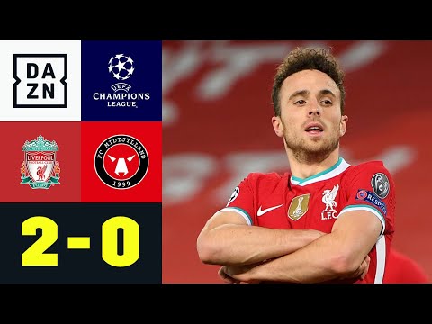 Jota und Salah für die Reds: Liverpool - Midtjylland 2:0 | UEFA Champions League | DAZN Highlights