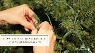How to Restring Lights on a Pre-lit Christmas Tree