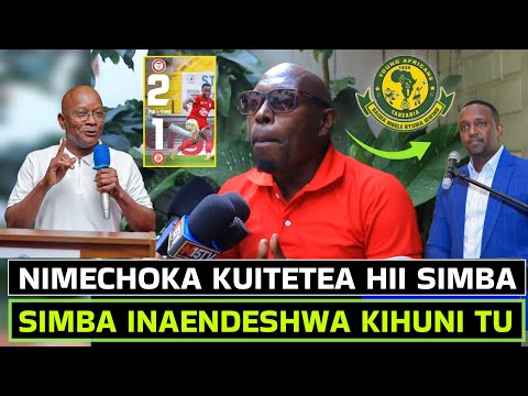 KISUGU:AMCHANA MANGUNGU,  SIMBA INAENDESHWA KIHUNI , SIJAPENDA MANGUNGU ALICHOFANYA ,TUTAFUNGWA SANA