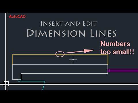 AutoCAD Basics Edit Dimensions Simple Tutorial PART 1