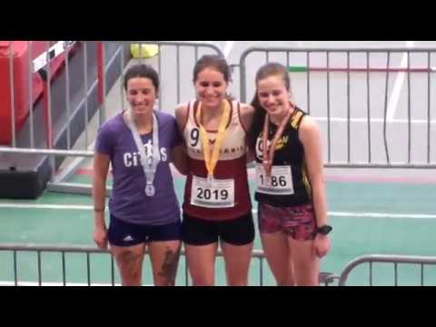1000m seniors femmes  / Championnat provincial d'athlétisme Québec 2018 / Médaillée de bronze