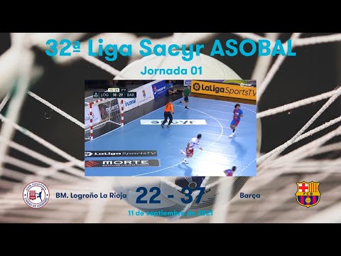 32ª Liga Sacyr ASOBAL J01: BM. Logroño La Rioja - Barça 22-37