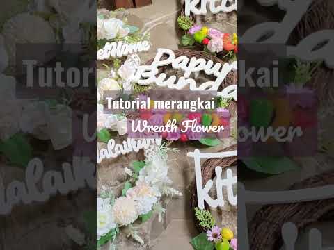 Diy wreath flower, ig @iffah_florist#shorts