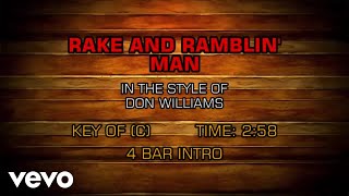 Don Williams - Rake And Ramblin&#39; Man (Karaoke)